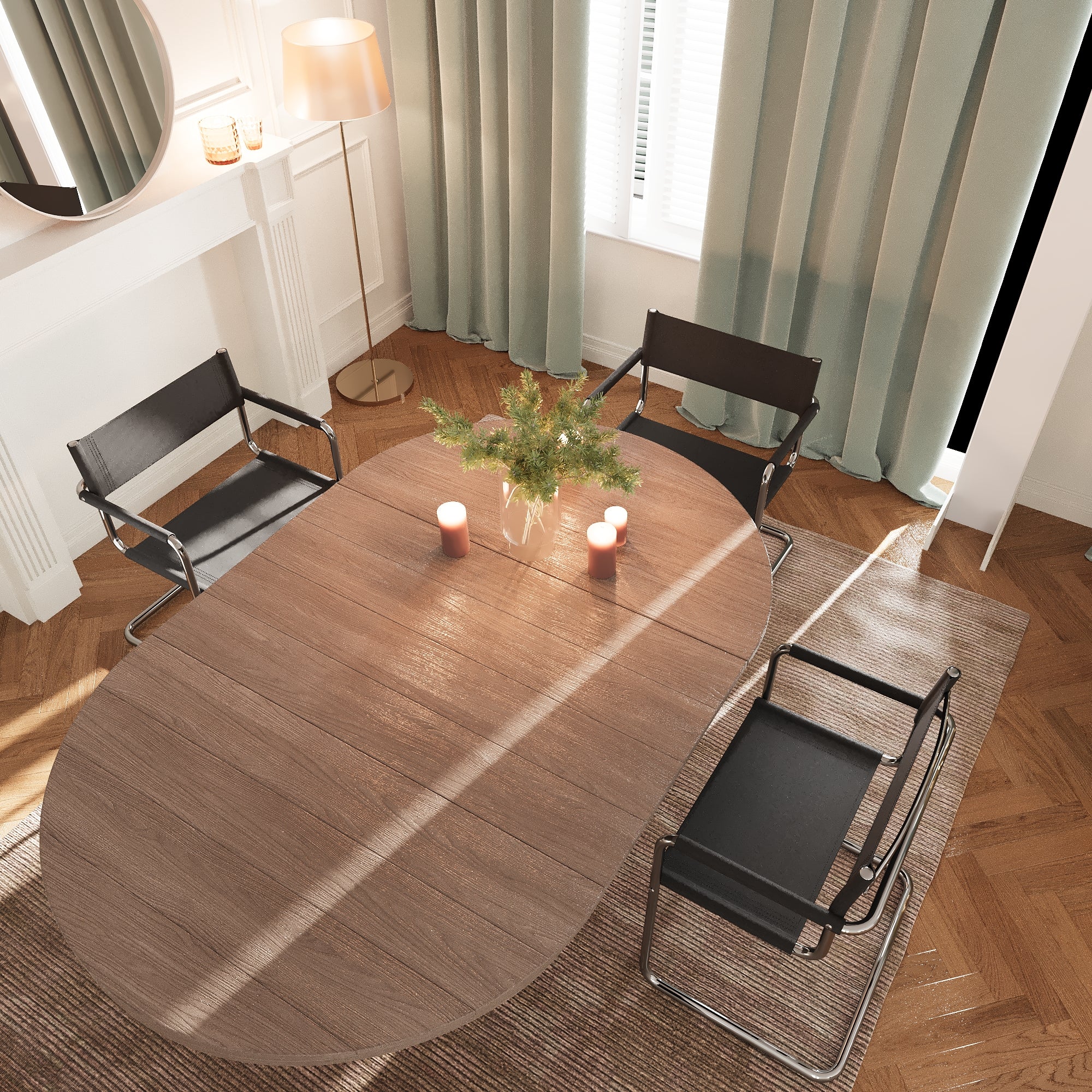 23" Silver And Black Genuine Leather and Stainless Steel Arm Chair