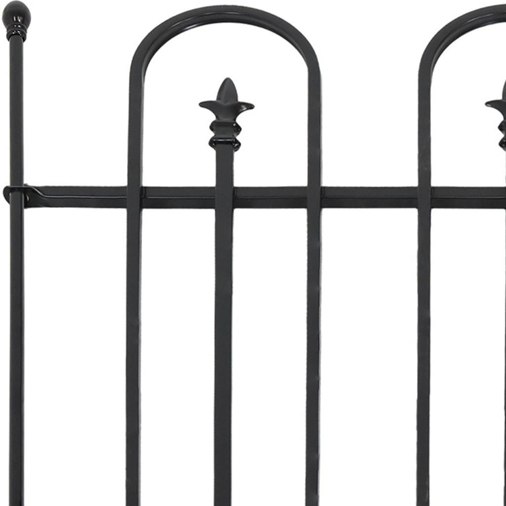 Black Steel Garden Stake