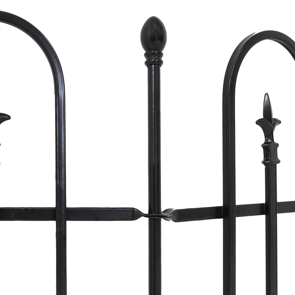 Black Steel Garden Stake