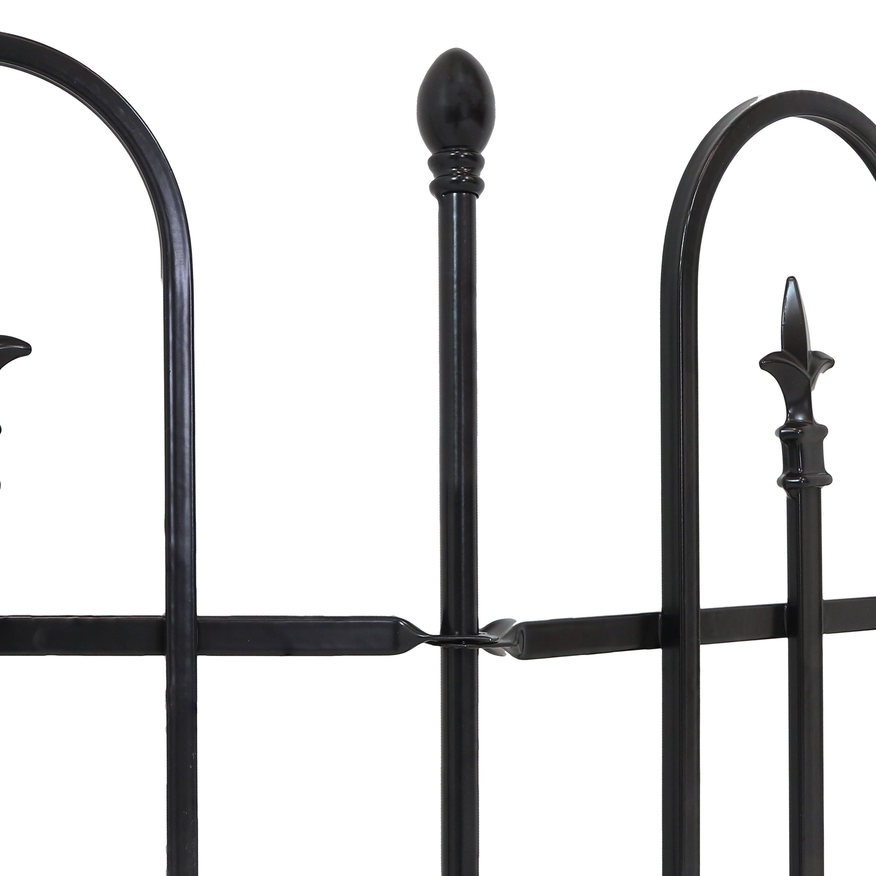 Black Steel Garden Stake