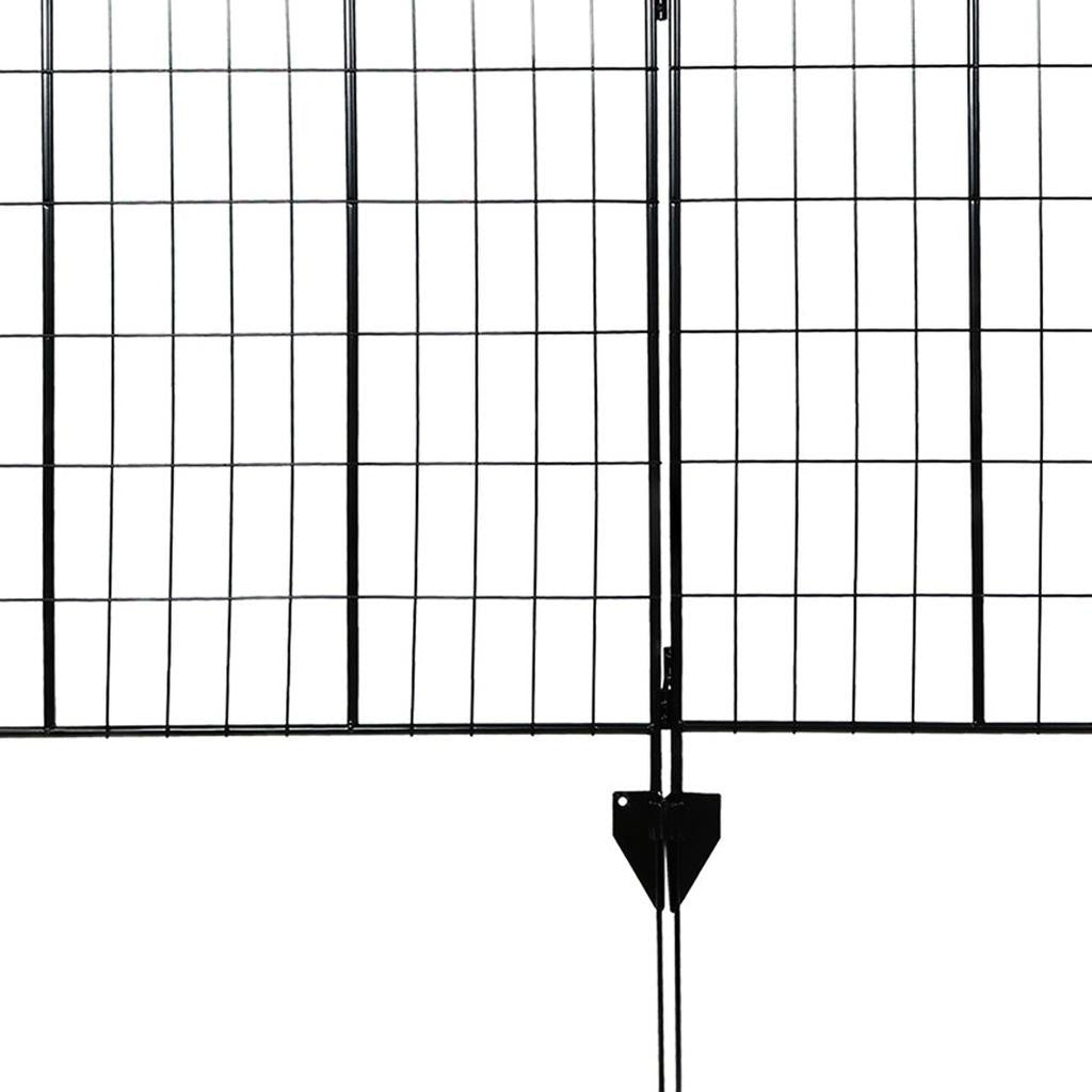 Elegant Black Steel Garden Stake supporting climbing plants