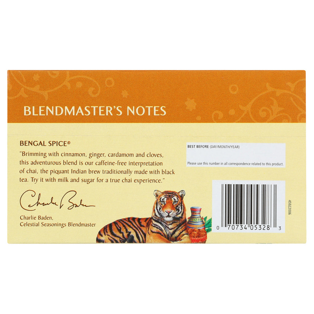 Celestial Seasonings Bengal Spice Herb Tea (6x20 Bags)