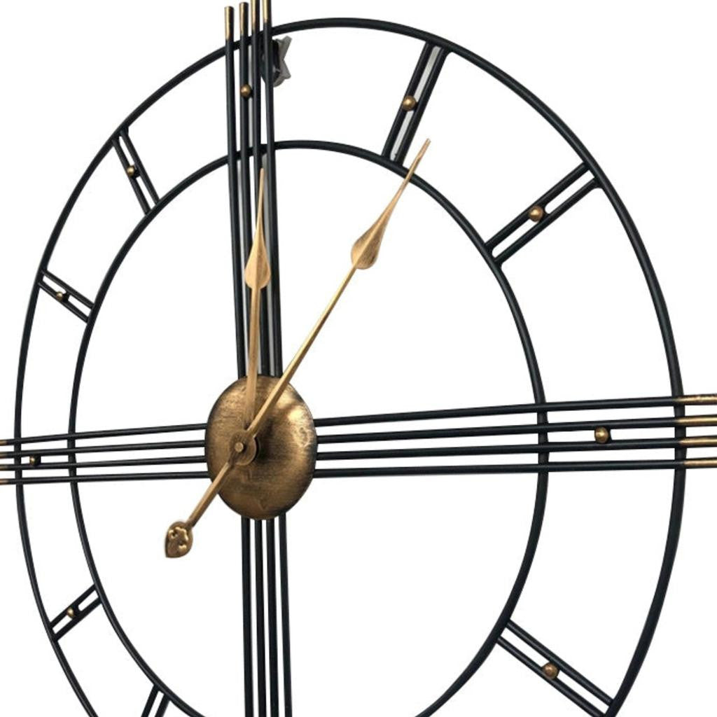 Back view of the 24-Inch Silent Analog Wall Clock by Homeroots