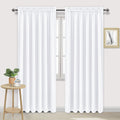 DWCN Rod Pocket Blackout Curtains, Set of 2 Panels