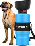 Ultimate 35oz Portable Dog Water Bottle Dispenser in blue by Gobingya