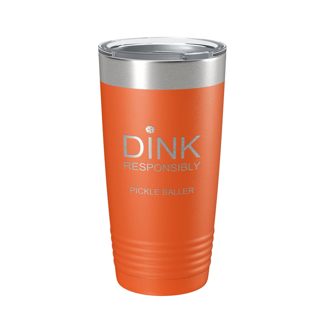 Dink Responsibly Tumbler being filled with cold water