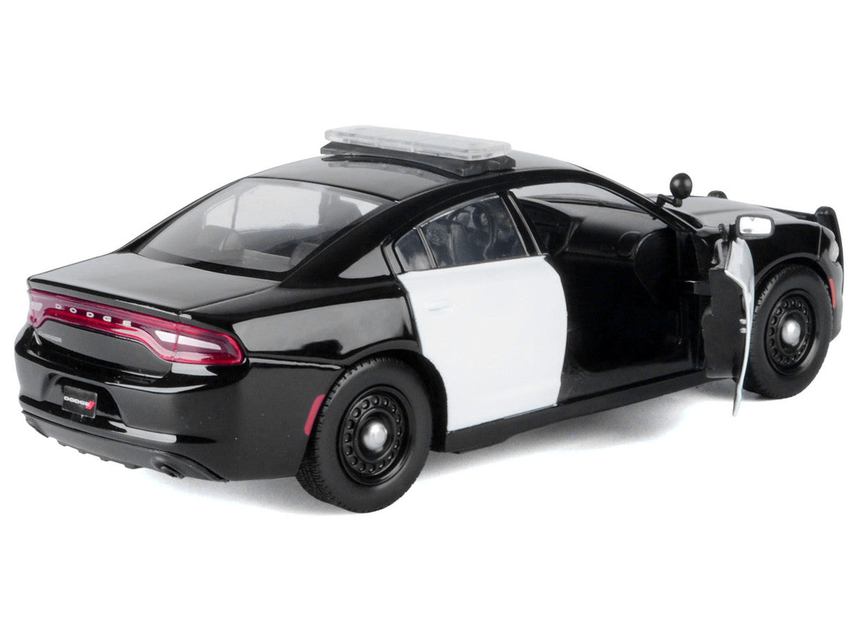 Top view showcasing the 2023 Dodge Charger Pursuit Diecast Model features