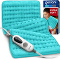 Front view of Geniani Extra Large Heating Pad in Viridian Green