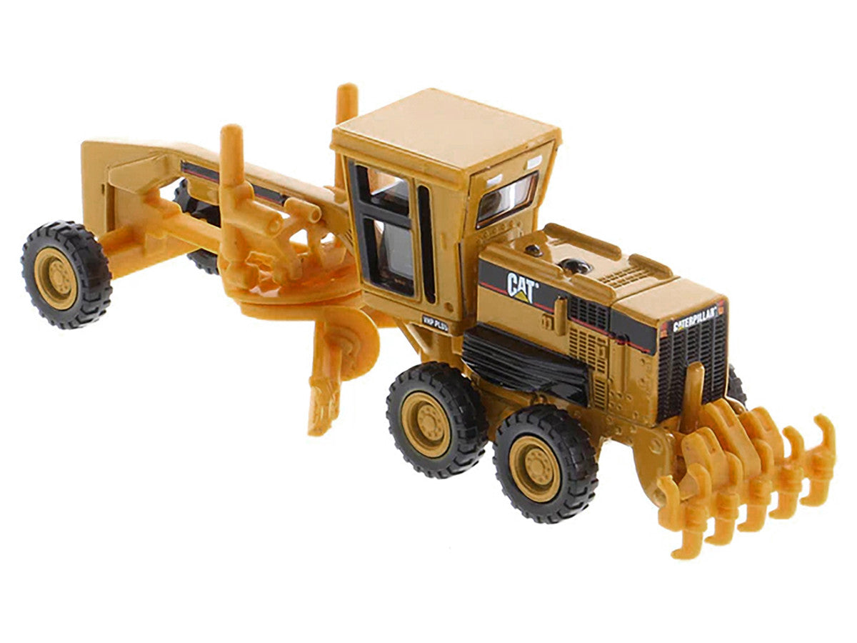 Rear view of CAT Caterpillar 163H Motor Grader diecast model highlighting craftsmanship