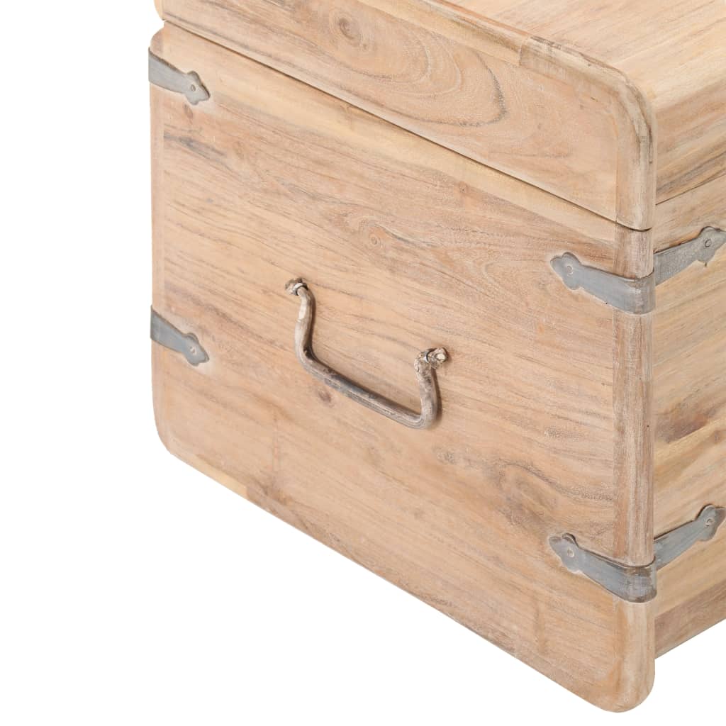 vidaXL Storage Chest Storage Trunk with Latch for Bedroom Solid Wood Acacia