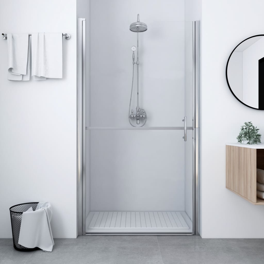 vidaXL Pivot Shower Door Bathroom Bath Screen Shower Enclosure Tempered Glass