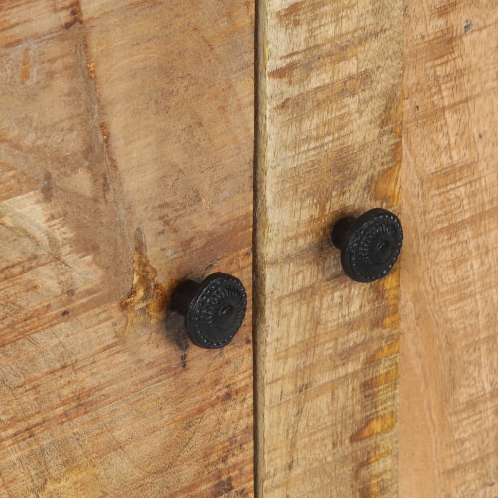 vidaXL Hand Carved Sideboard 23.6"x13.8"x29.5" Solid Mango Wood