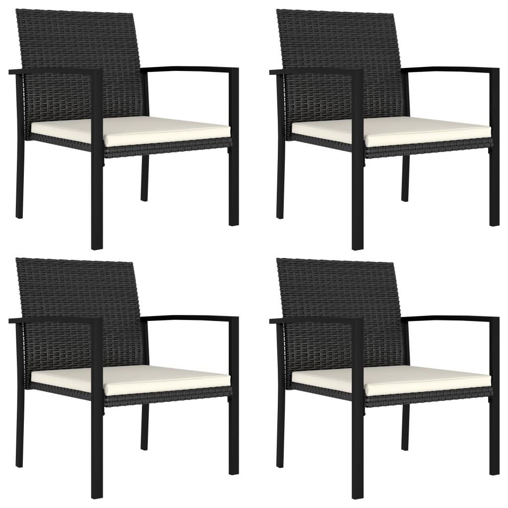vidaXL Patio Dining Set Dining Table and Chairs Furniture Set Poly Rattan