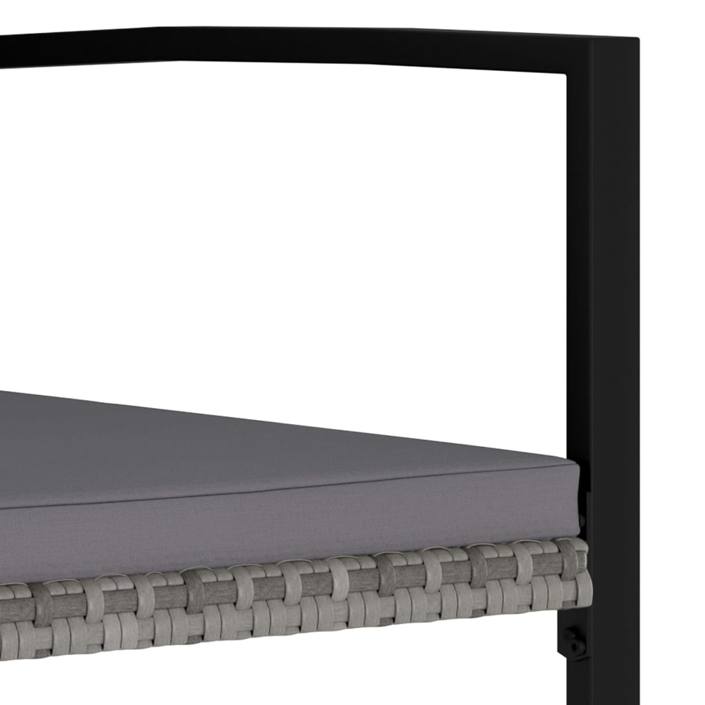 vidaXL Patio Dining Set Dining Table and Chairs Furniture Set Poly Rattan