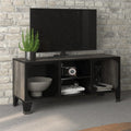 vidaXL TV Stand Media Unit Entertainment Center for Living Room Metal and MDF