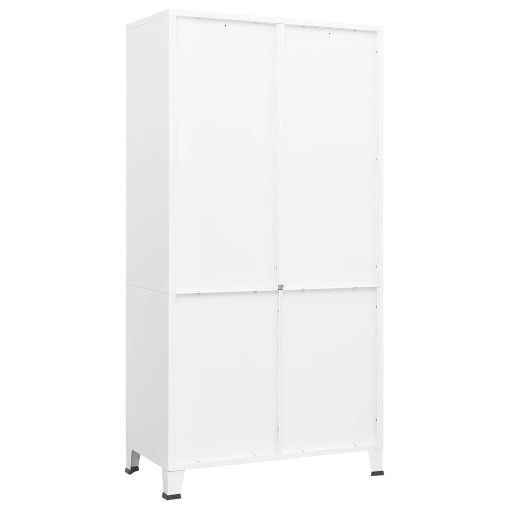 vidaXL Wardrobe Armoire Clothes Storage Organizer Bedroom Closet Rack Metal