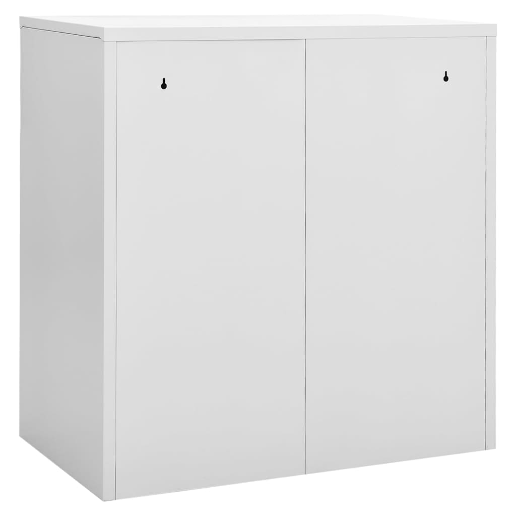 vidaXL Locker Cabinets 2 pcs Light Gray and Green 35.4"x17.7"x36.4" Steel