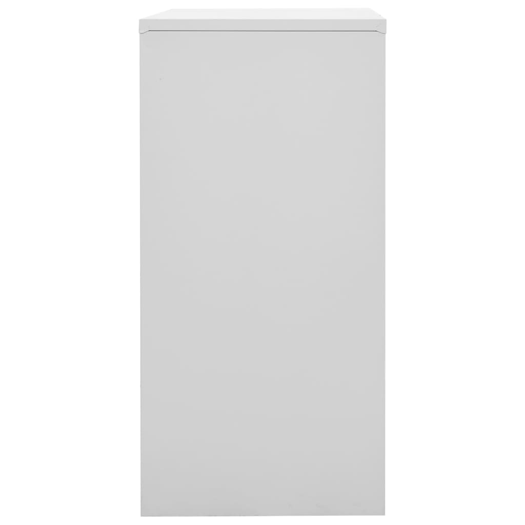 vidaXL Locker Cabinets 5 pcs Light Gray and Blue 35.4"x17.7"x36.4" Steel