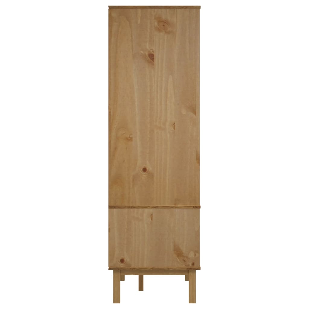 vidaXL Closet Cabinet Wardrobe Closet Organizer Armoire OTTA Solid Wood Pine