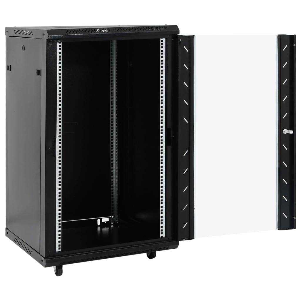 vidaXL Network Cabinet with Swivel Feet Server Rack Storage Equipment IP20