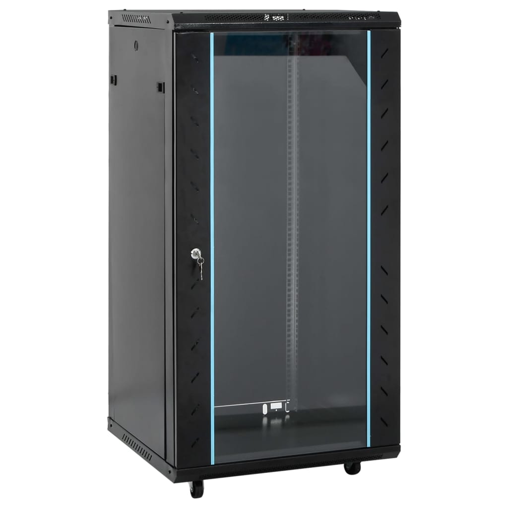 vidaXL Network Cabinet with Swivel Feet Server Rack Storage Equipment IP20