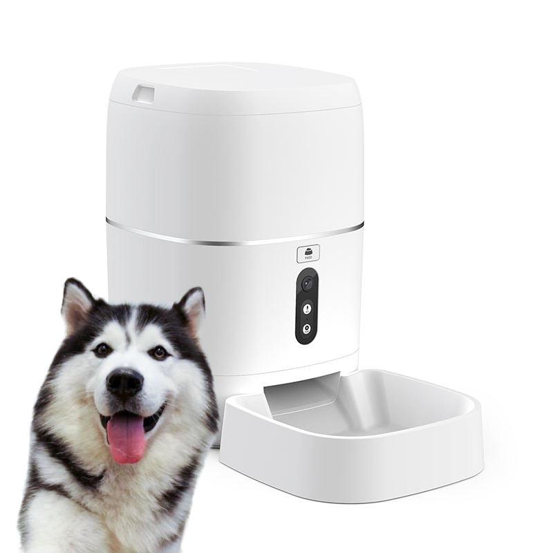 Front view of Smart Automatic Pet Feeder & Water Dispenser by Dog Hugs Cat