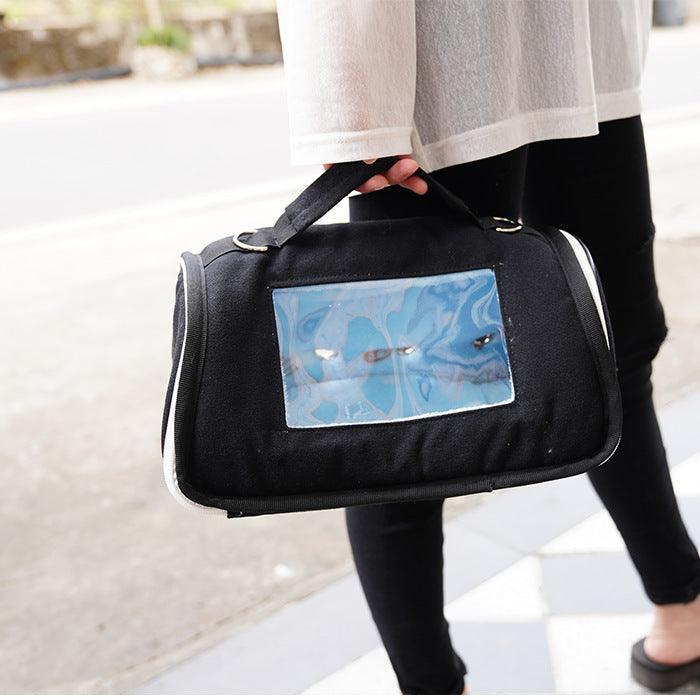 Front view of Compact Adventure Carrier for Small Pets by Dog Hugs Cat