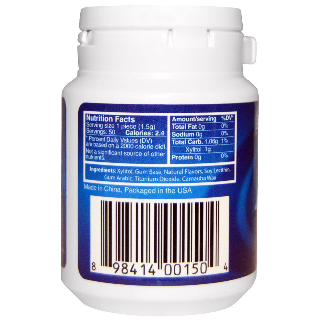 Side view of Gobingya Epic Dental Xylitol Gum packaging showcasing freshness