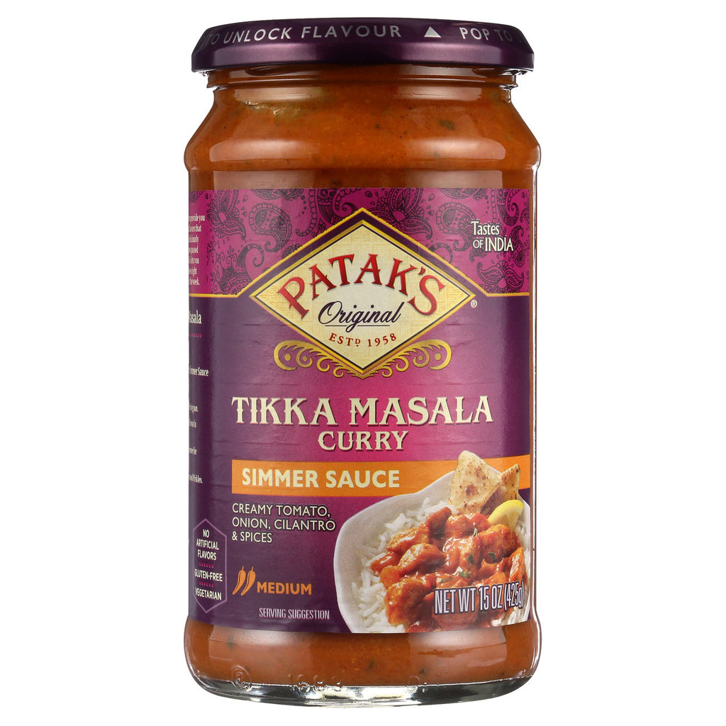 Patak's Tikka Masala Curry Cooking Sauce, Medium (6x15Oz)
