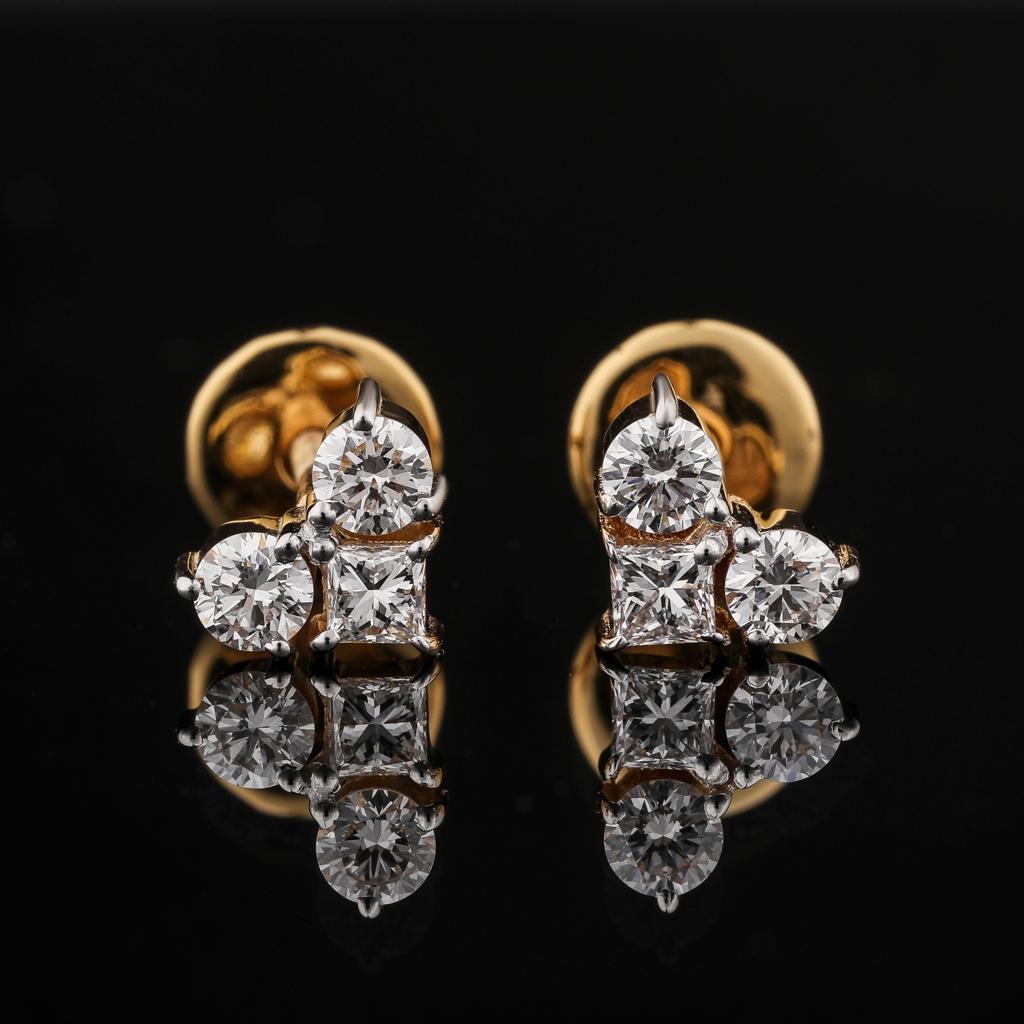 Detailed view of Caroline Heart Earrings emphasizing sustainable craftsmanship