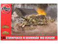 Detailed assembly of Sturmpanzer IV Brummbar model kit by Airfix
