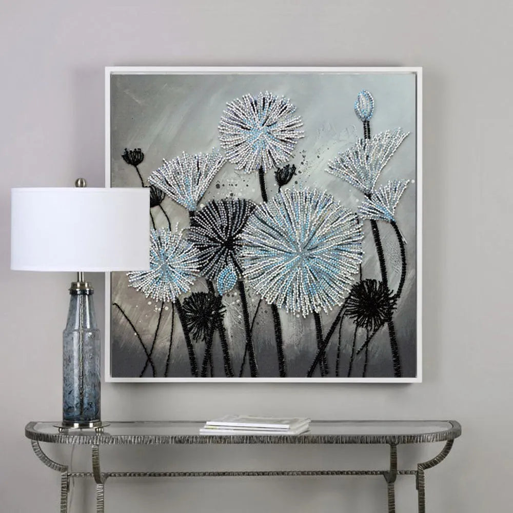 Close-up of vibrant floral design in Air Flowers Bead Kit