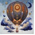 Air Adventures Bead Embroidery Kit by Abris Art with vibrant beads