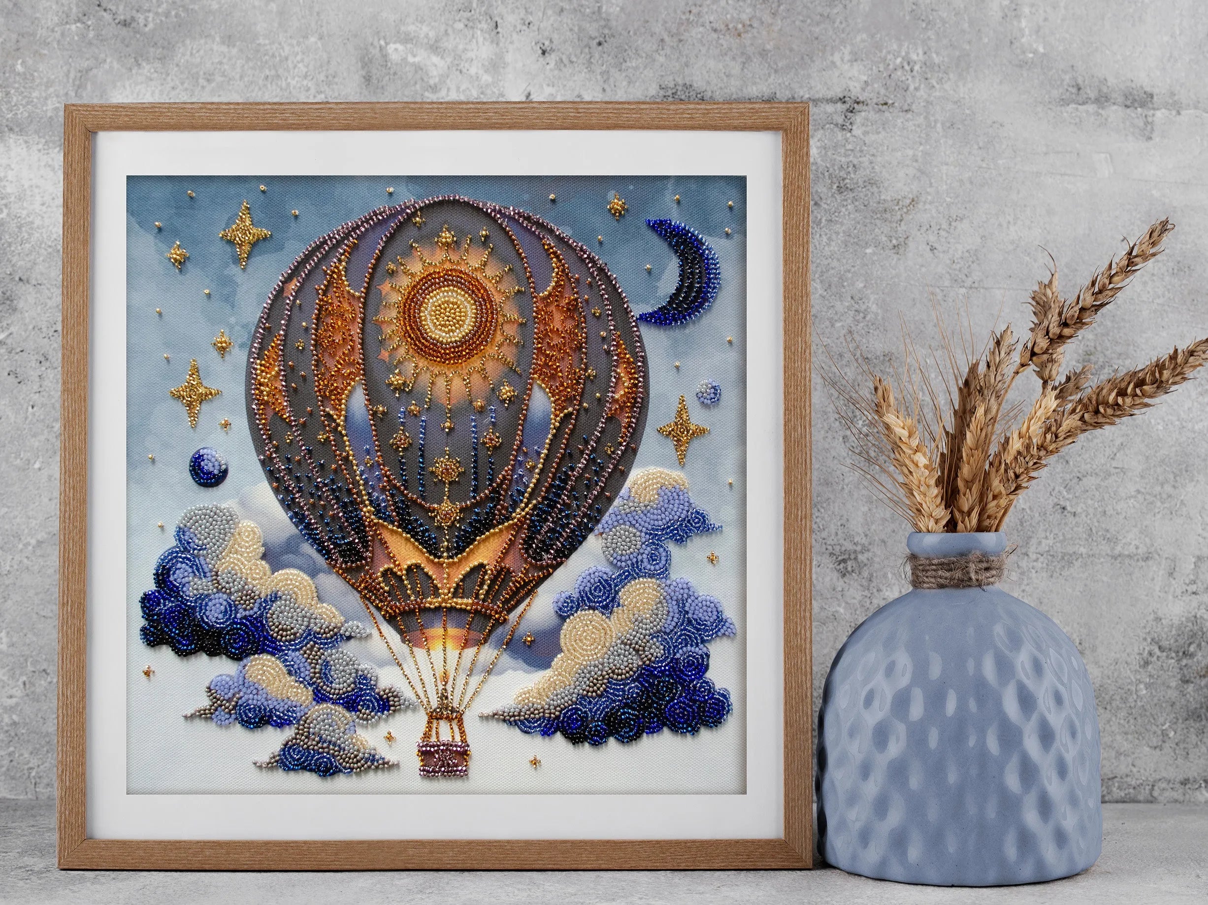 Air Adventures Bead Embroidery Kit with assorted Preciosa beads