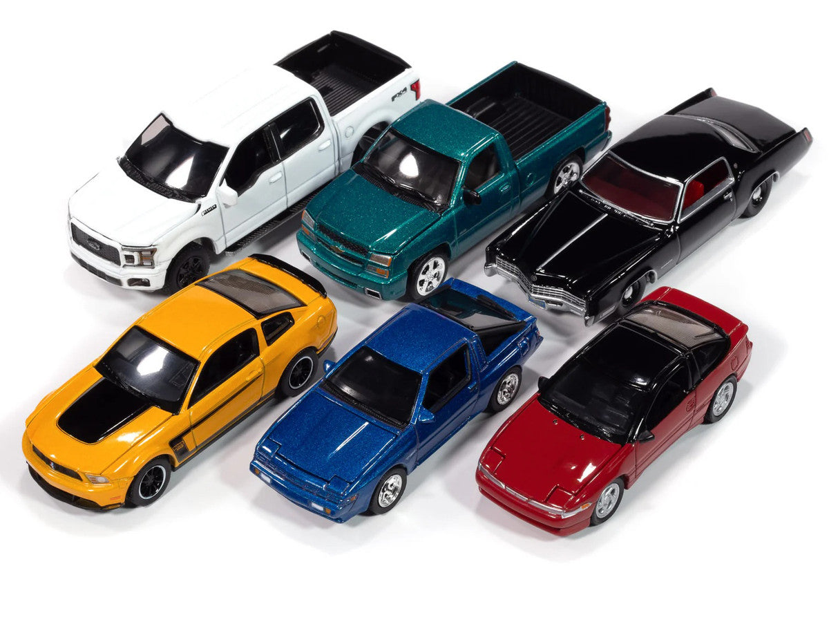Top view of Autoworld's exclusive diecast model cars showcasing their features