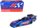 Front view of 2025 Dodge Charger NHRA Funny Car Diecast Model by Auto World