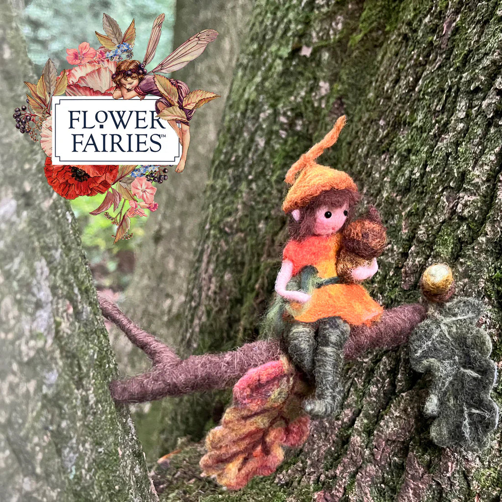 Finished Acorn Fairy figure from the Needle Felting Kit