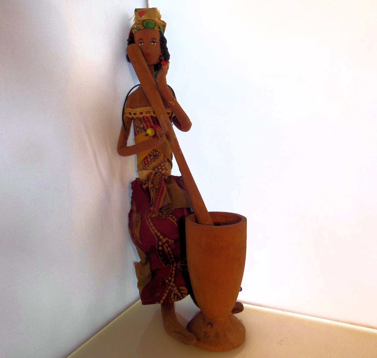 Full collection display featuring the Vintage African Doll