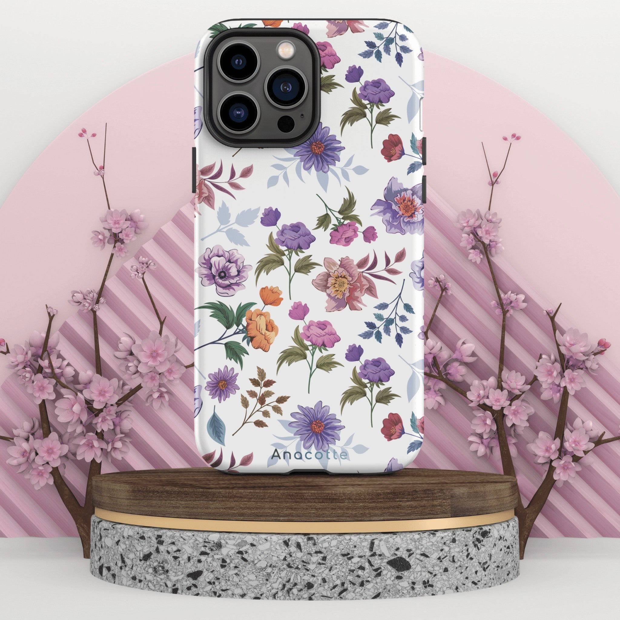 Anacotte Stylish Cute Floral iPhone Case