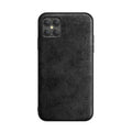 Back view of Elegant Handcrafted Suede Phone Case for iPhone 11 Pro Max