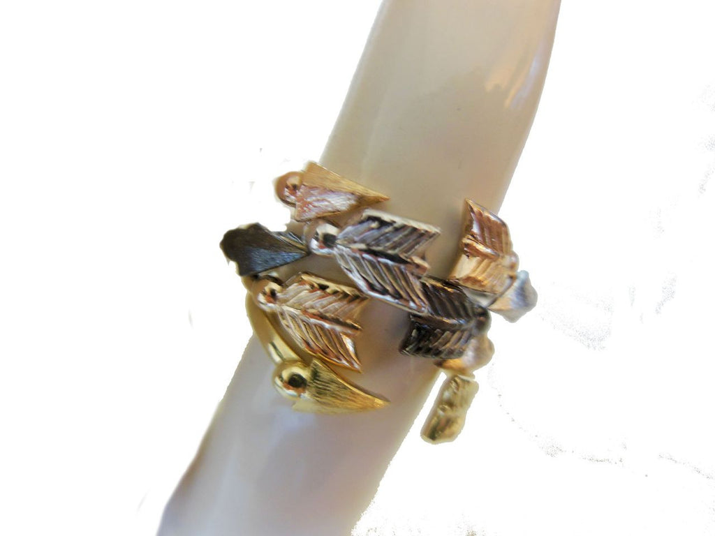 Custom Design: Arrow Stacking Rings - Green Gold- 18K
