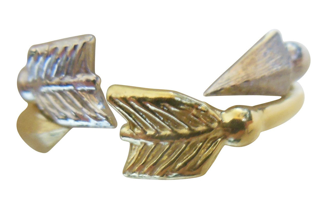 Custom Design: Arrow Stacking Rings - Green Gold- 18K