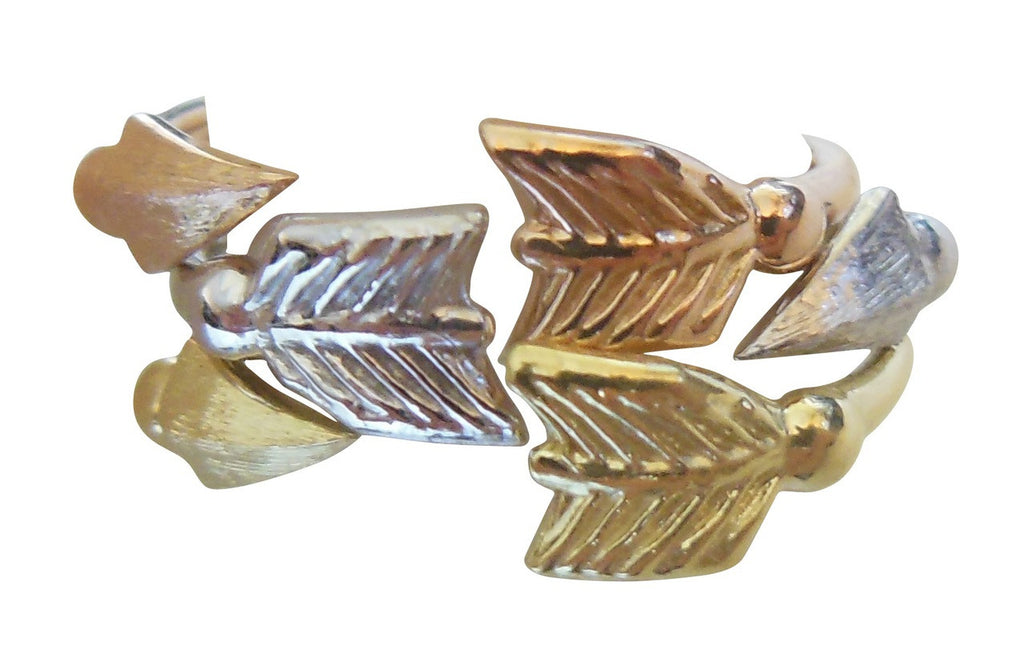 Custom Design: Arrow Stacking Rings - Green Gold- 18K