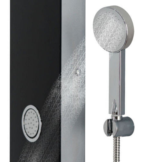 Detailed view of the body massage jets on Gobingya Shower Panel