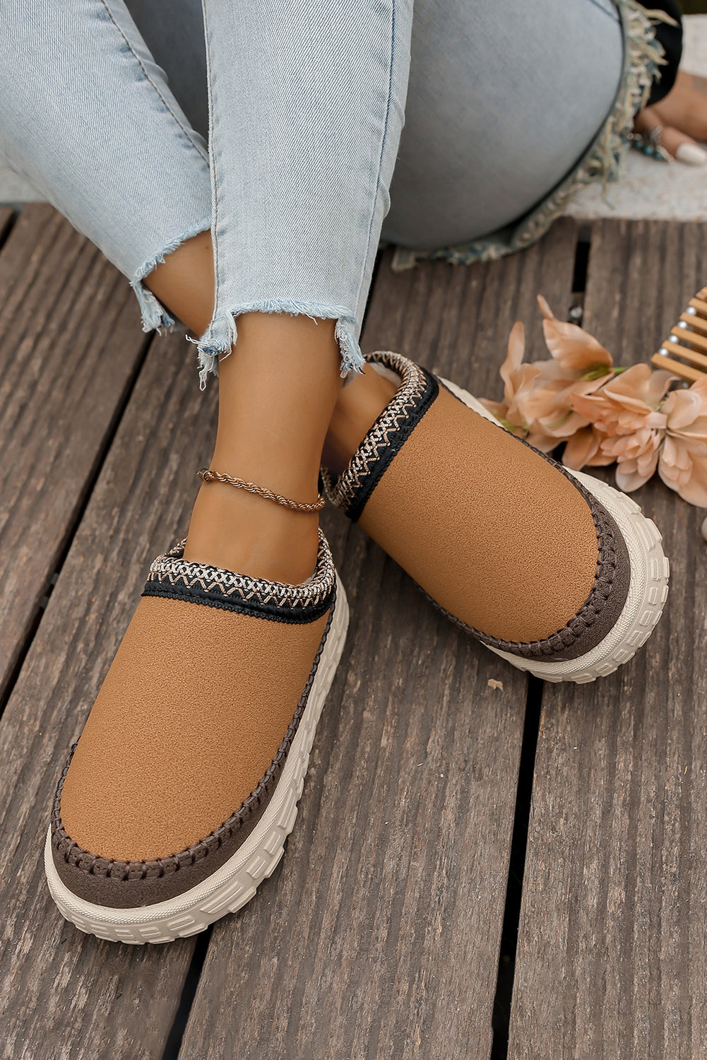 Stylish Millie Cozy Plush Clog Slippers for Women | Threaded Pear