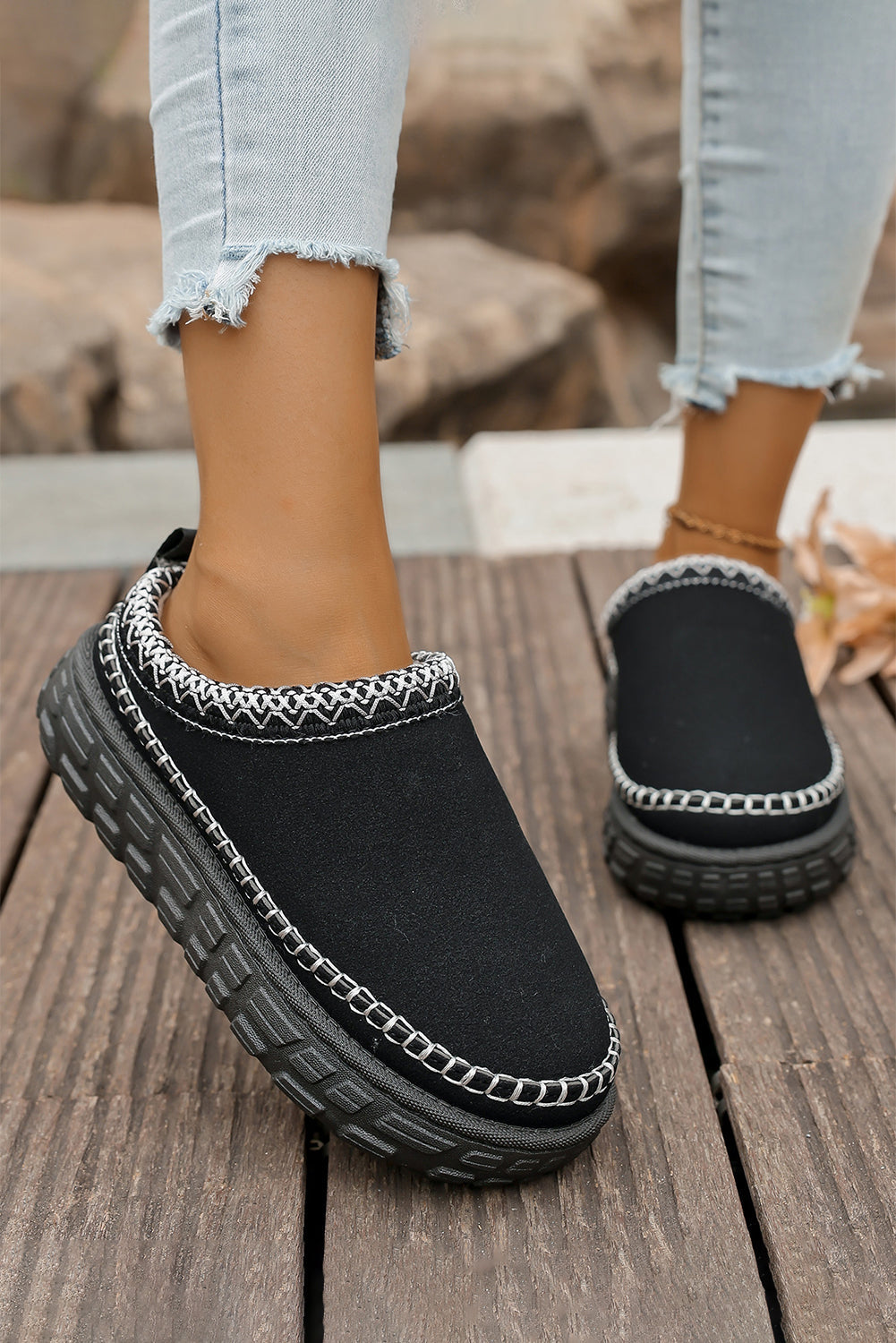 Stylish Millie Cozy Plush Clog Slippers for Women | Threaded Pear