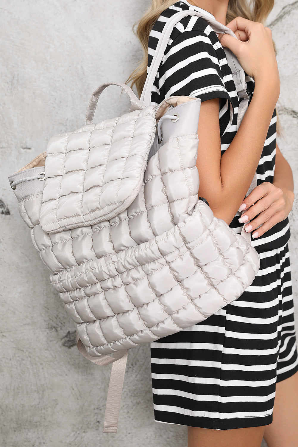 Trendy Natalie Quilted Puffer Backpack - Stylish & Functional