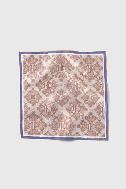 Baroque Flower Silk Scarf