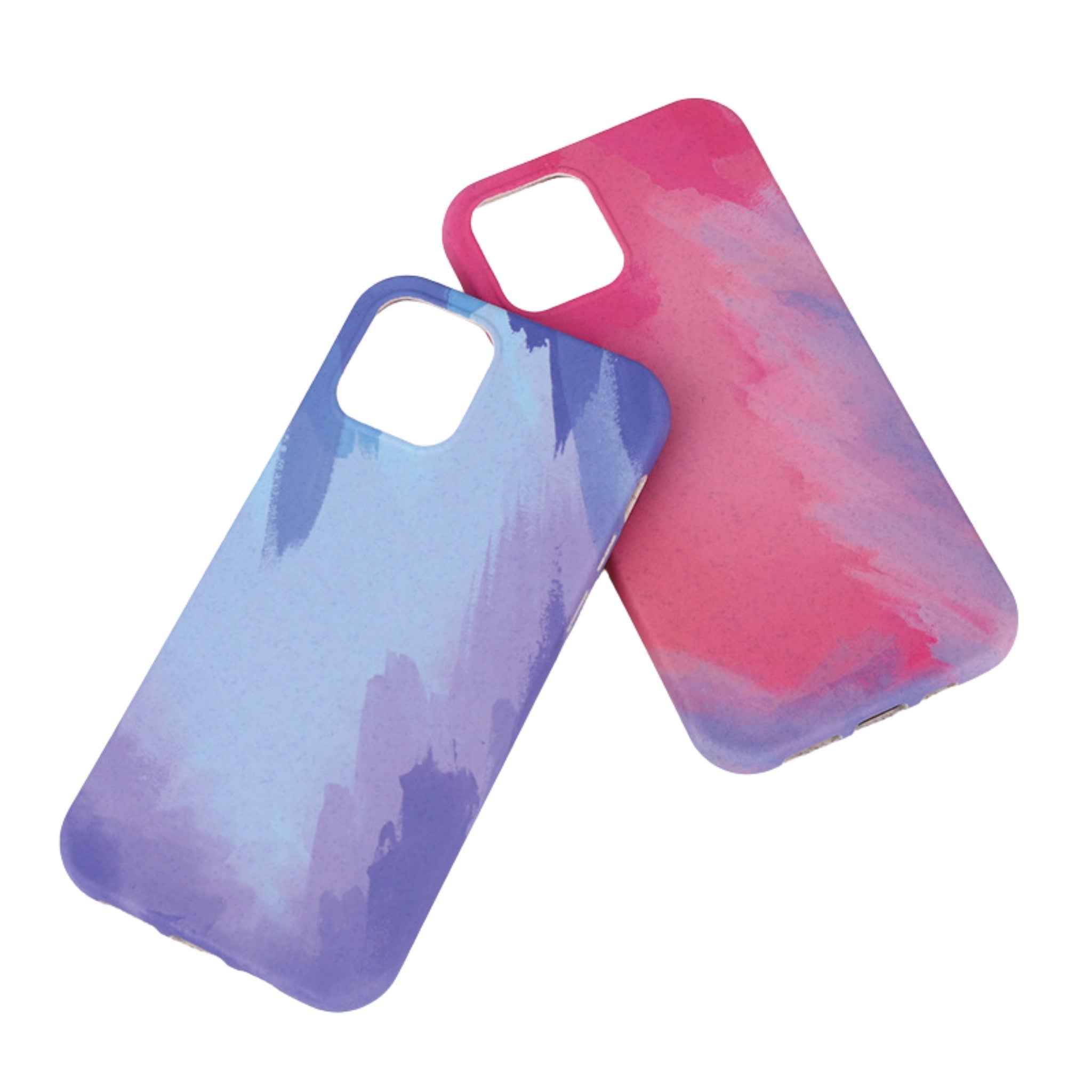Front view of Artistic Eco-Friendly iPhone 12 Phone Case with frosted finish