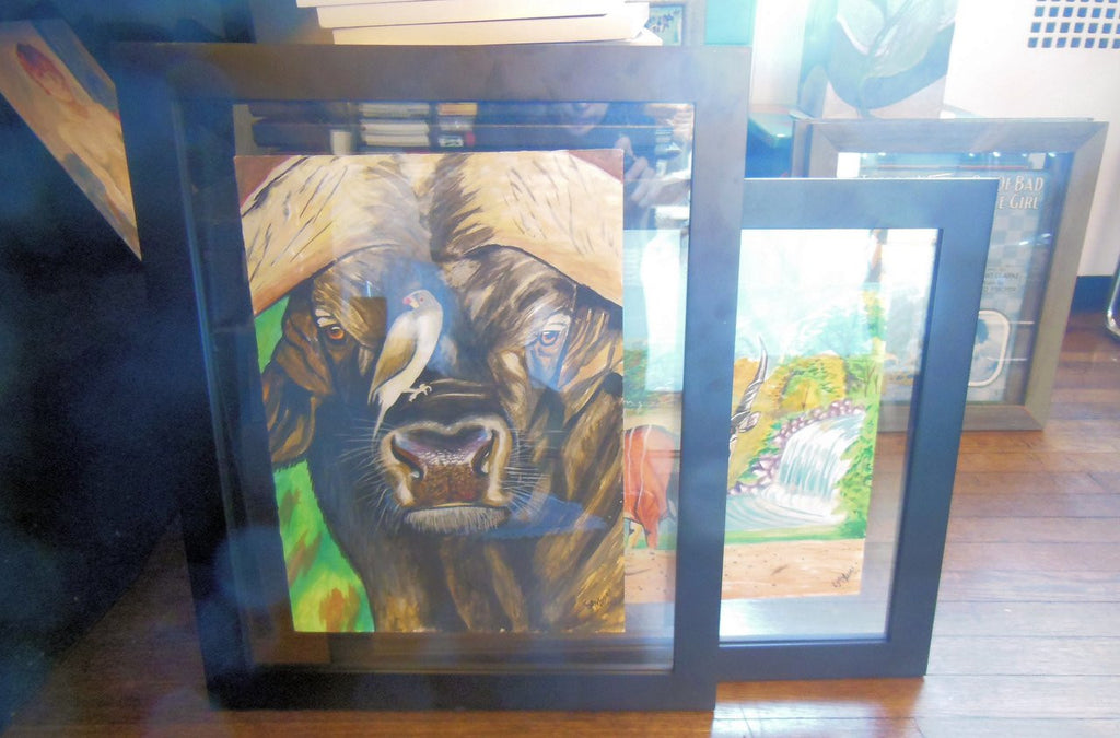 Buffalo and Oxpecker artwork adding elegance to any room